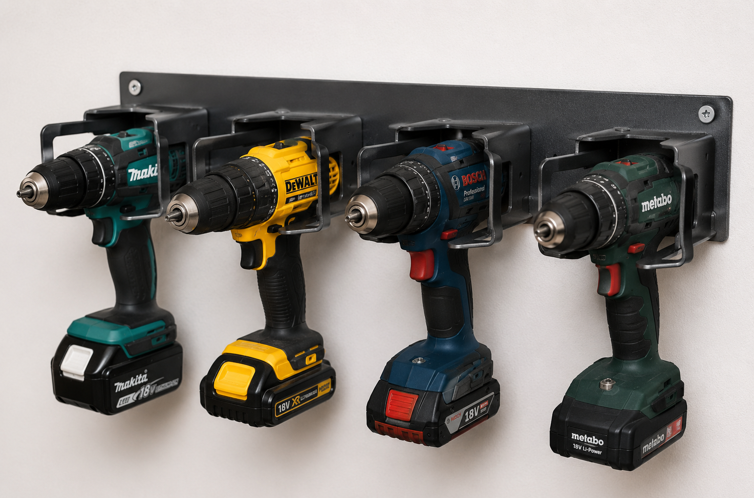 Wall mounts for drilling machines