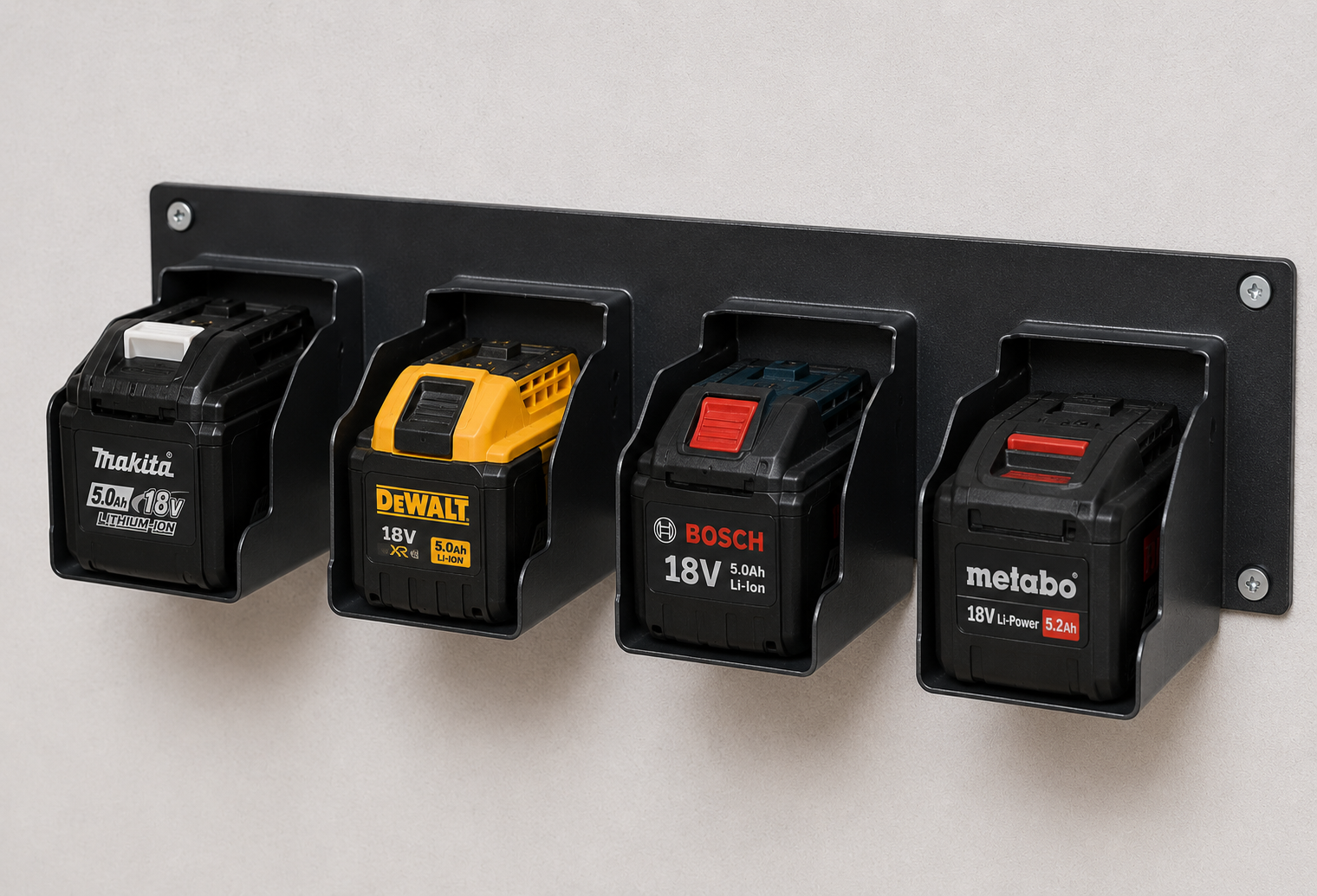 Wall mounts for batteries