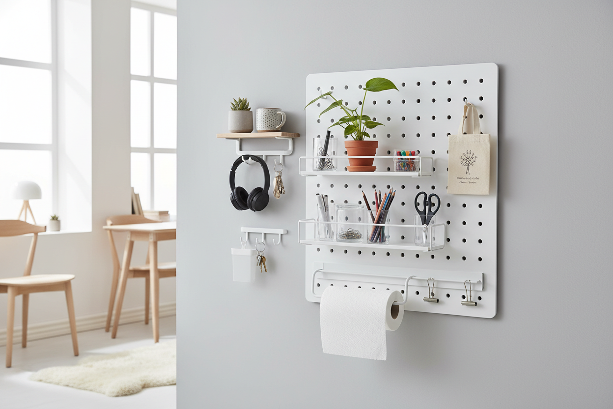 IKEA Skadis: 12 smarte måder at organisere dit skrivebord på