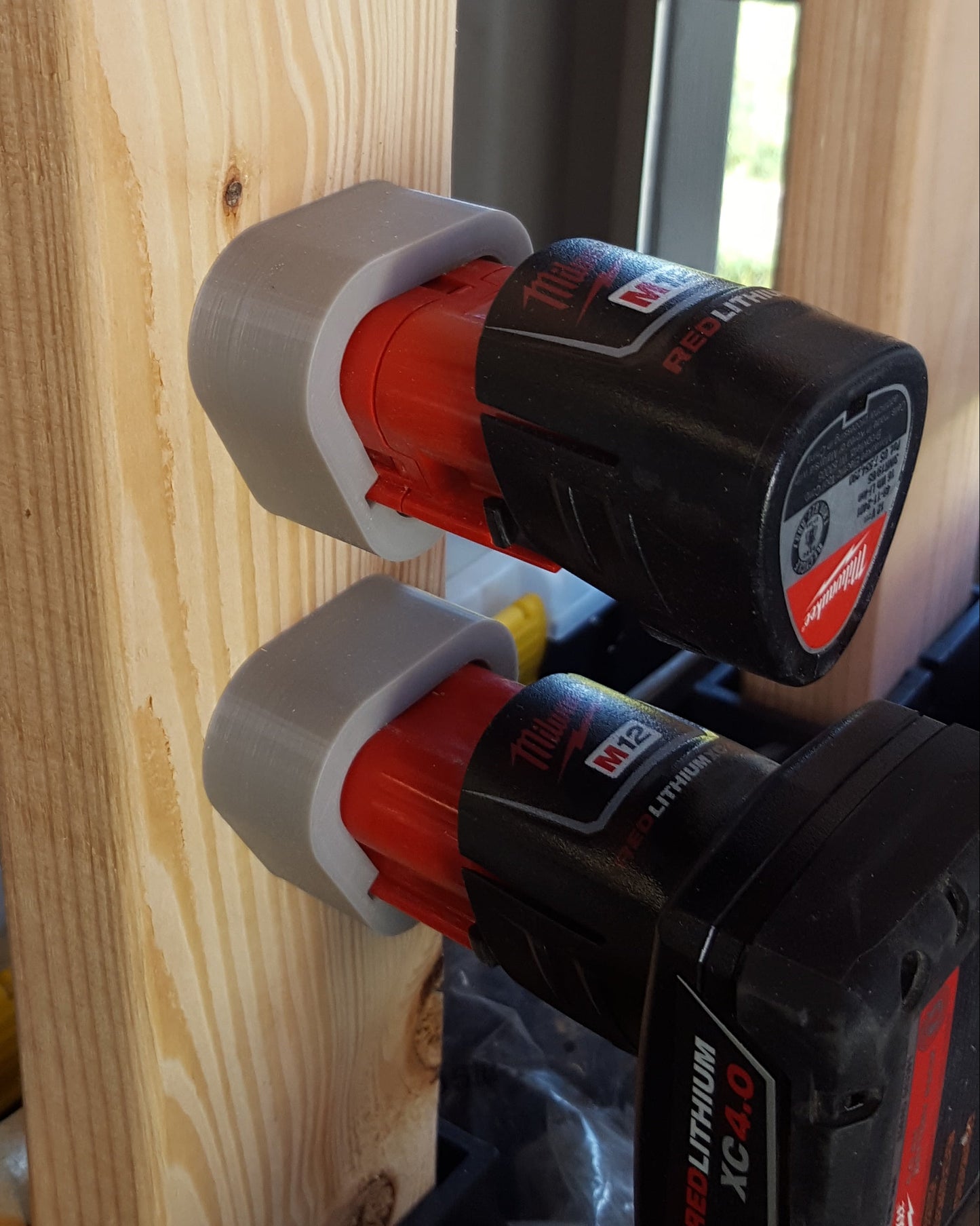 Milwaukee M12 Battery Cap with Mounting Screw Hole