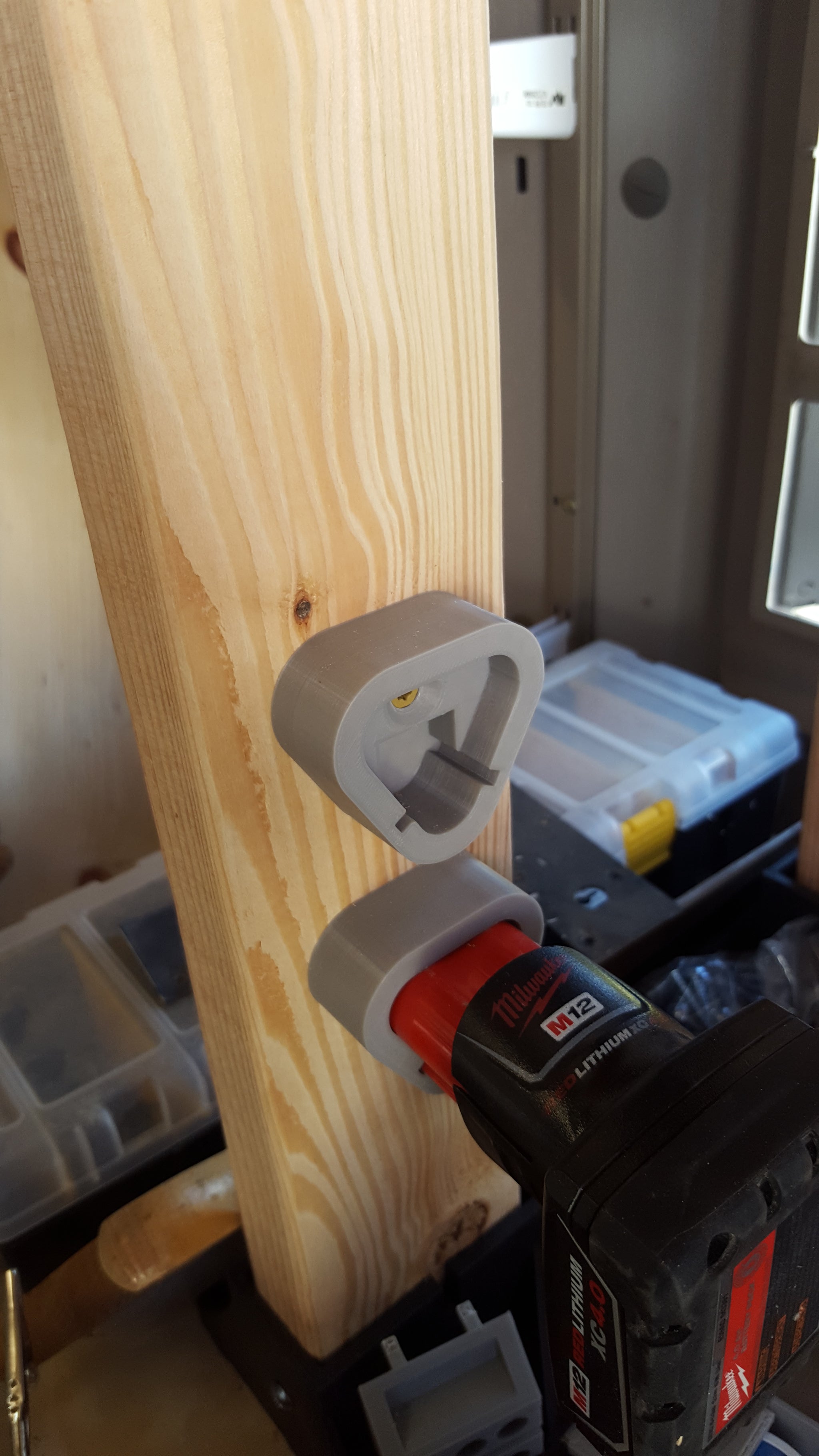 Milwaukee M12 Battery Cap with Mounting Screw Hole