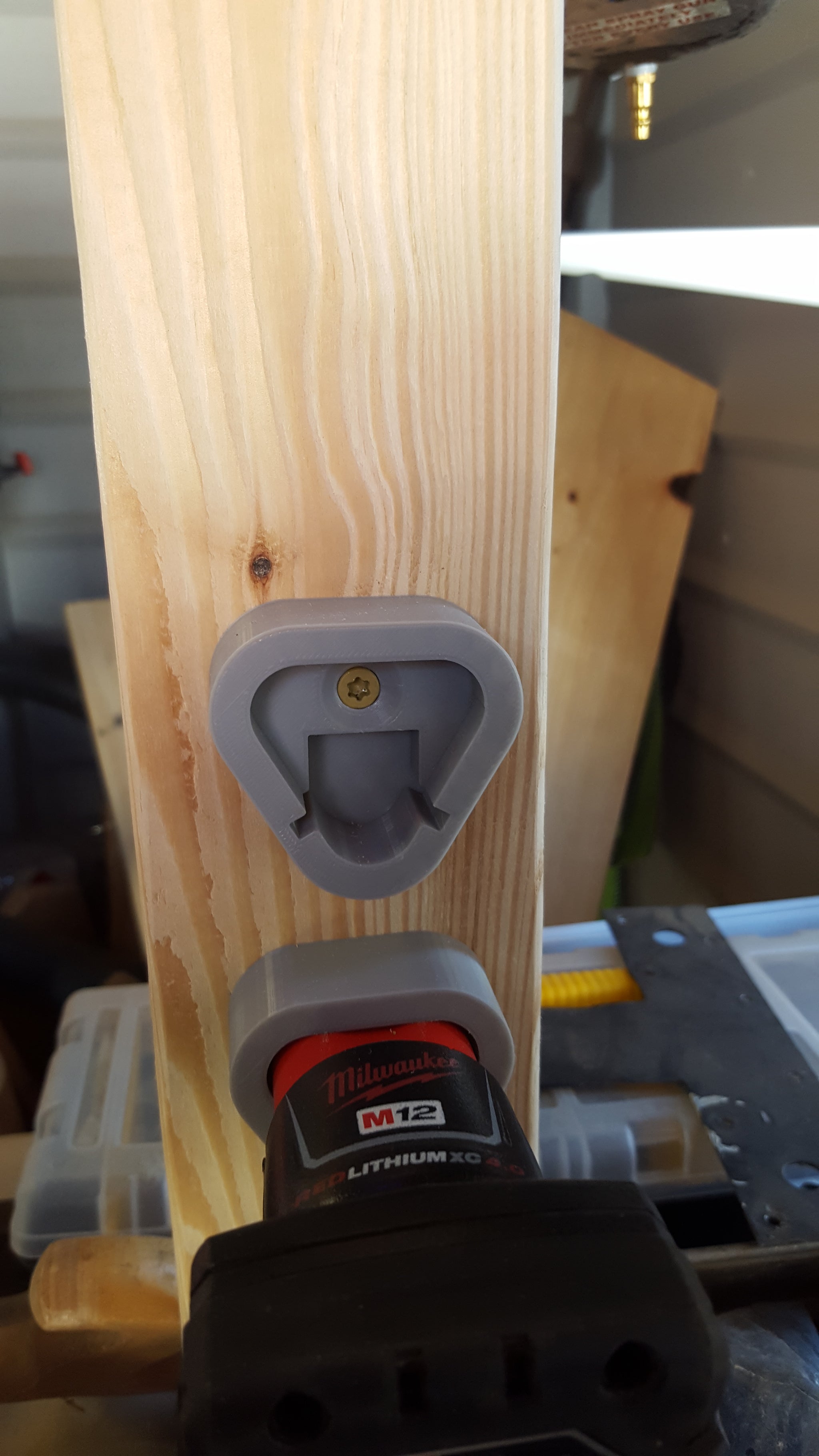 Milwaukee M12 Battery Cap with Mounting Screw Hole