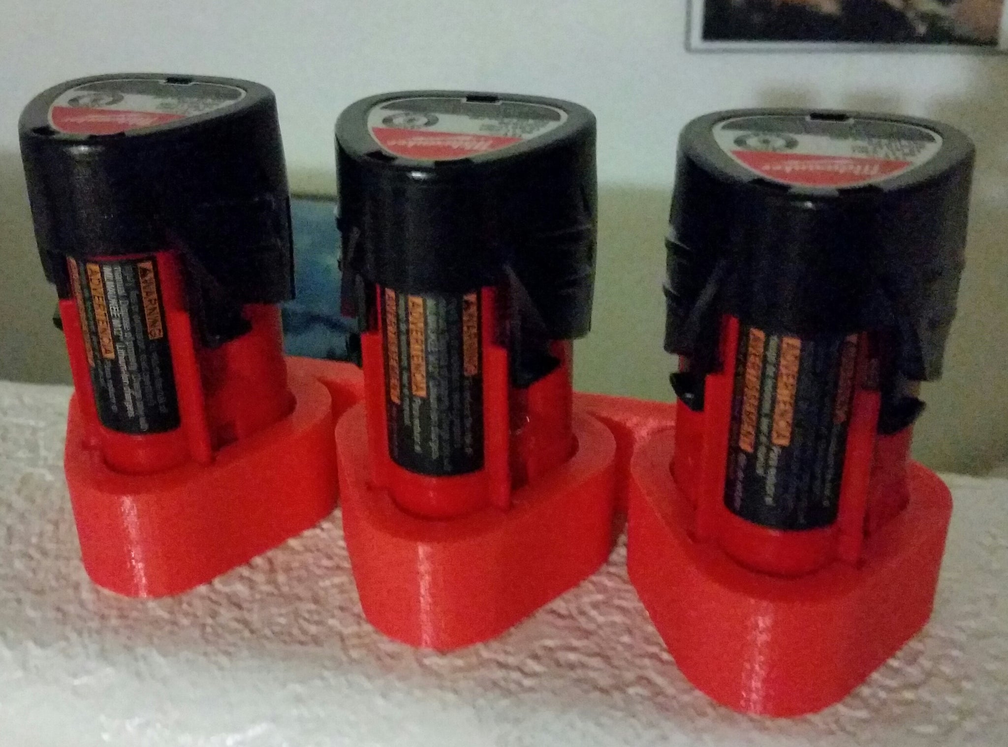 Milwaukee M12 Triple Battery Holder – Wall Mount