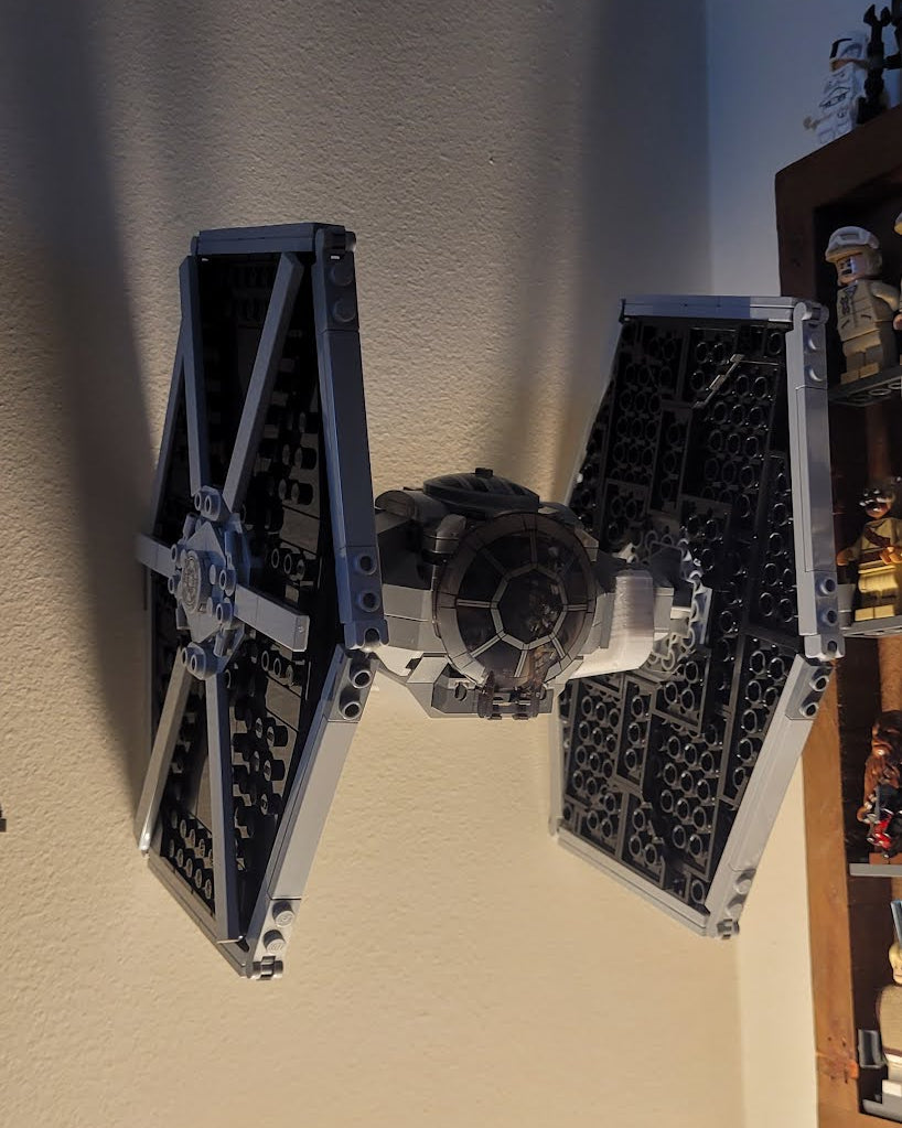 LEGO Star Wars TIE Fighter Wall Mount (75300, 7146, 7263)