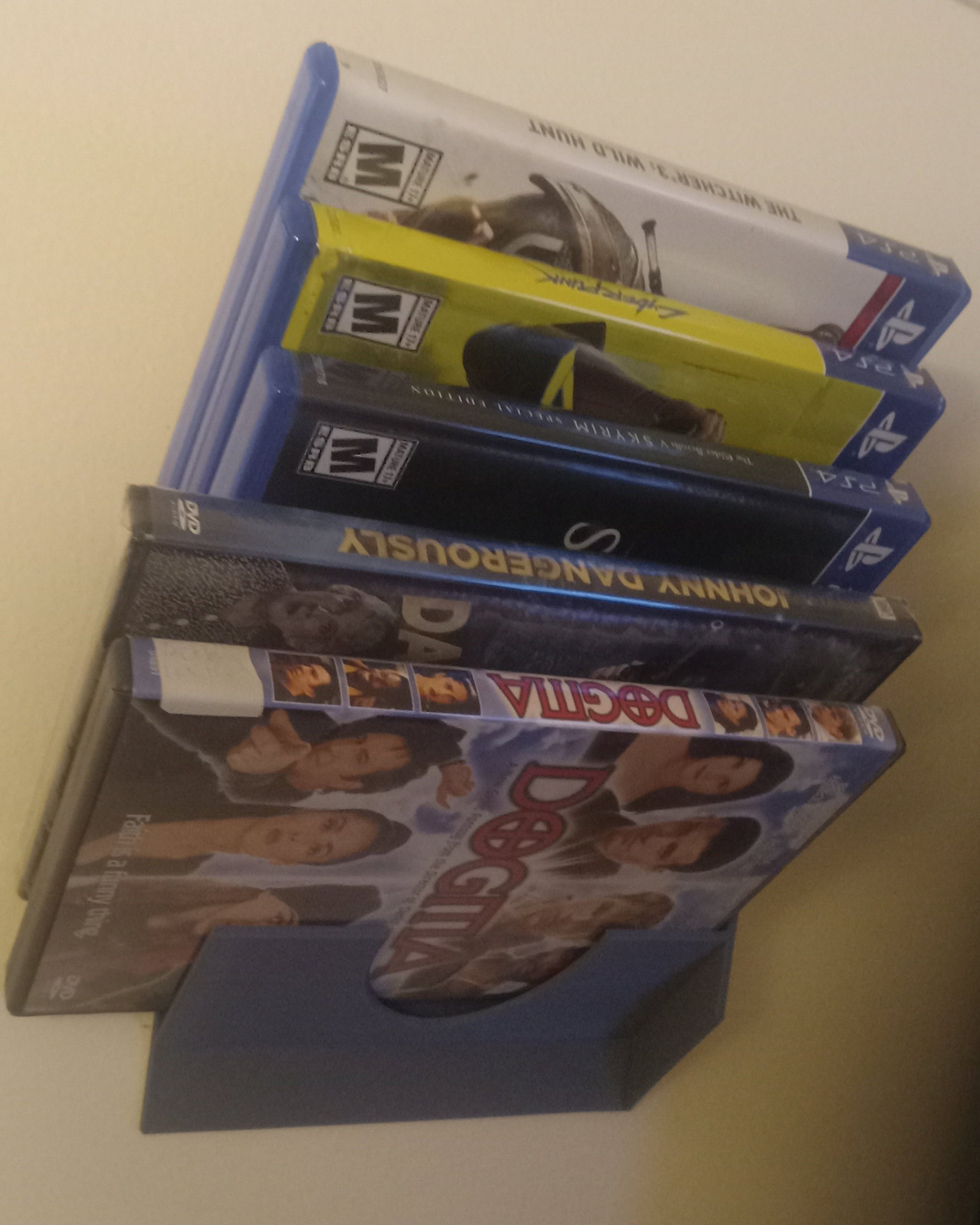 Modular Wall Mount Rack for DVDs, Games & Blu-ray