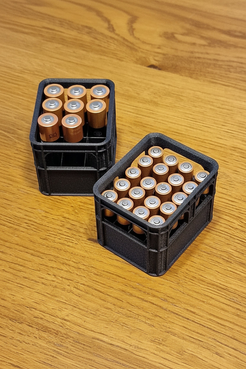 Bierkisten-Batteriehalter für AA- und AAA-Batterien