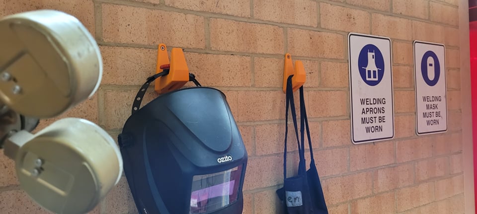 Heavy Duty Wall Hooks for Aprons, Helmets & Heavy Gear