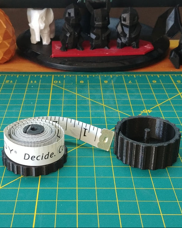 Fabric Tape Measure Holder with Thumb Inlay
