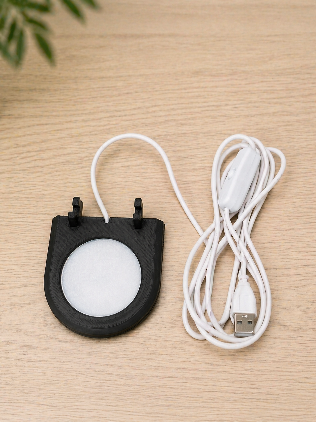 Close-up of diffused light cover showing soft even glow without harsh hotspots