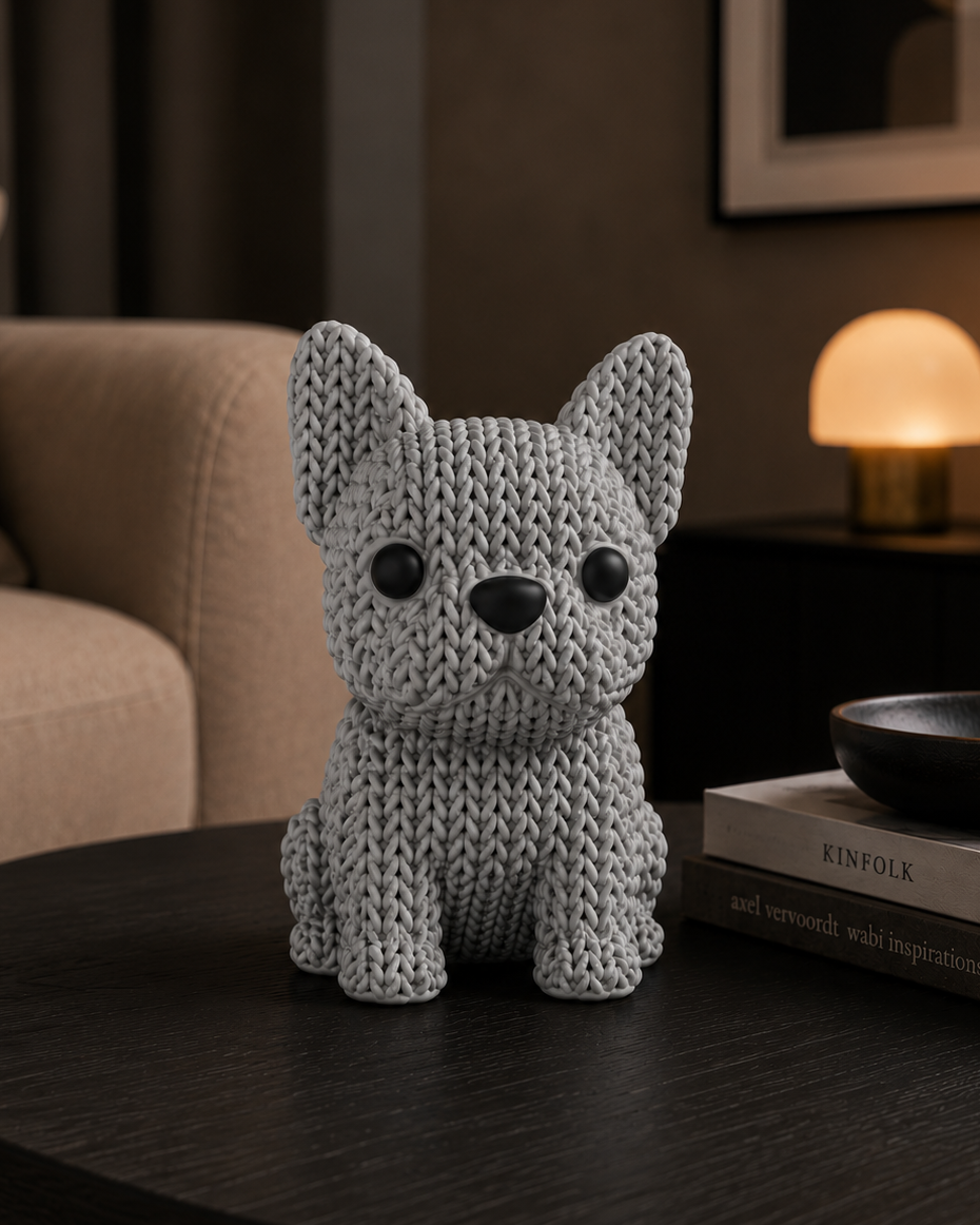 Französische Bulldogge Figur – Charmantes Tischdeko