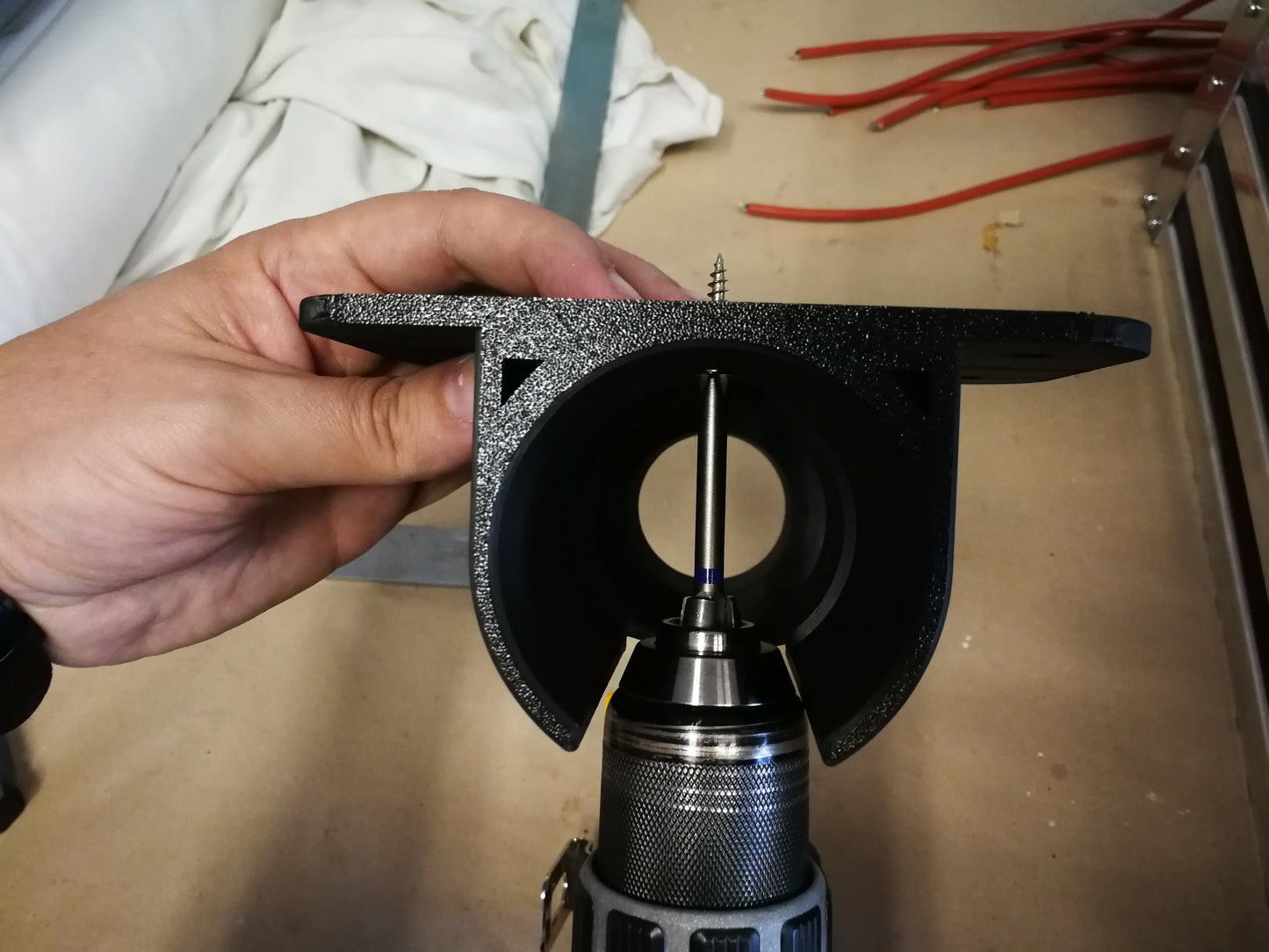 Under-Shelf Drill Hanger for DeWALT DCD791 & Makita