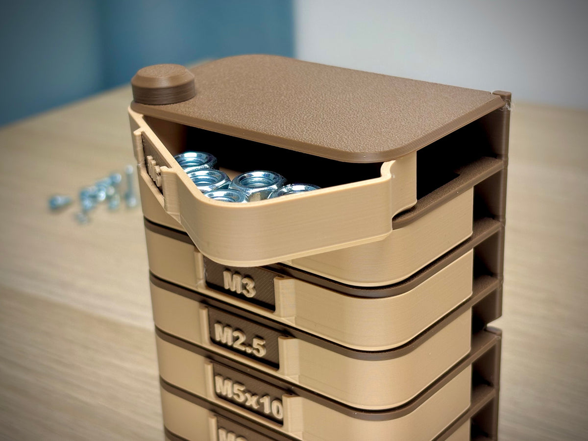 Modular Stackable Storage Tower – Sort Small Parts