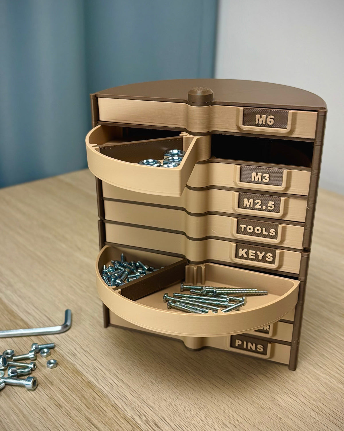 Modular Stackable Storage Tower – 5-Box Organizer