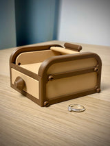 Roll-Top Organizer Box – Compact Desktop Storage