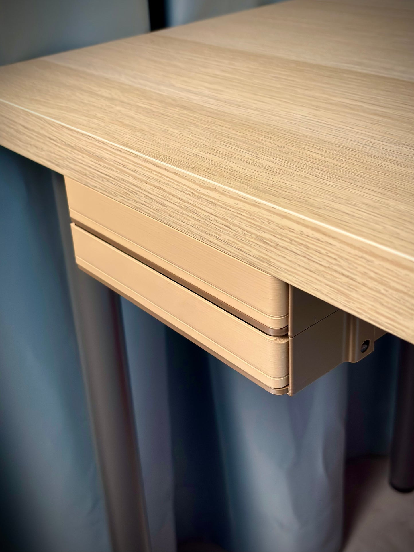 Modular Under-Desk Drawer with Push-Lock | Gridfinity 4×2