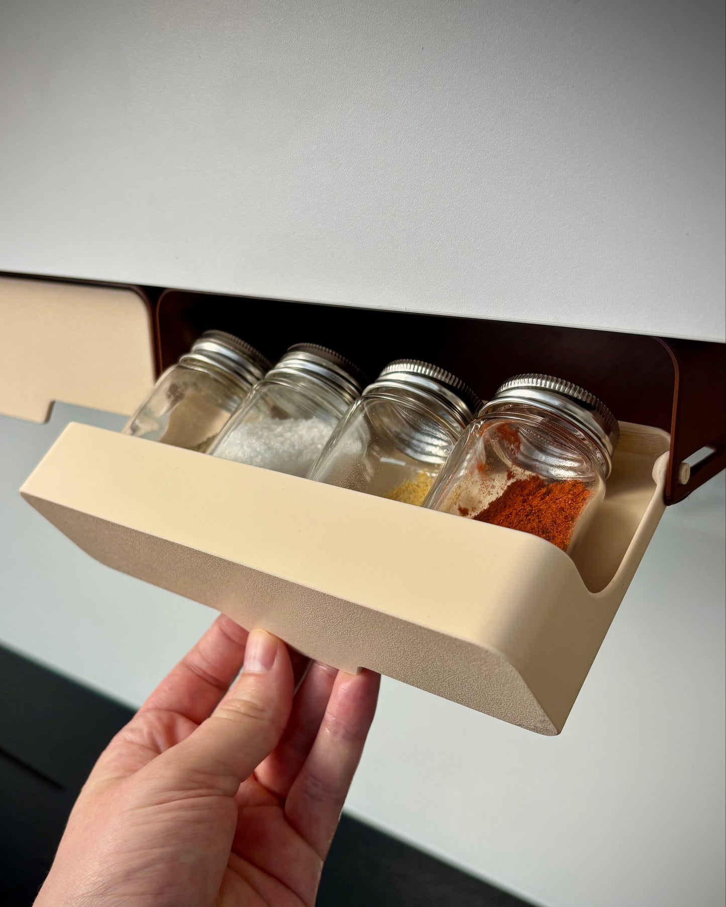 Under-Cabinet Spice Rack Organizer – Pull-Out Holder