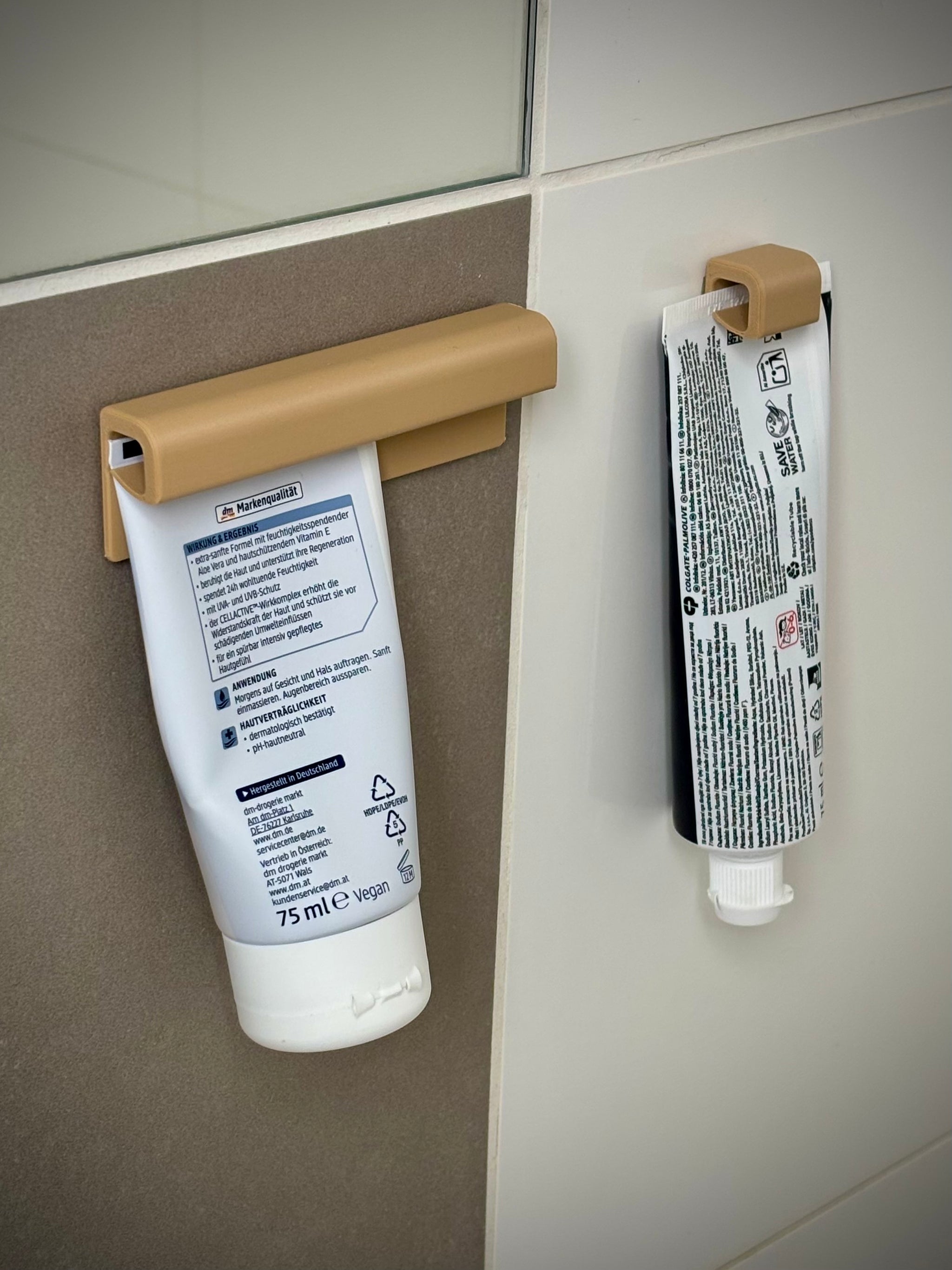 Tube Clip Holder – Wall-Mounted Bathroom Organizer