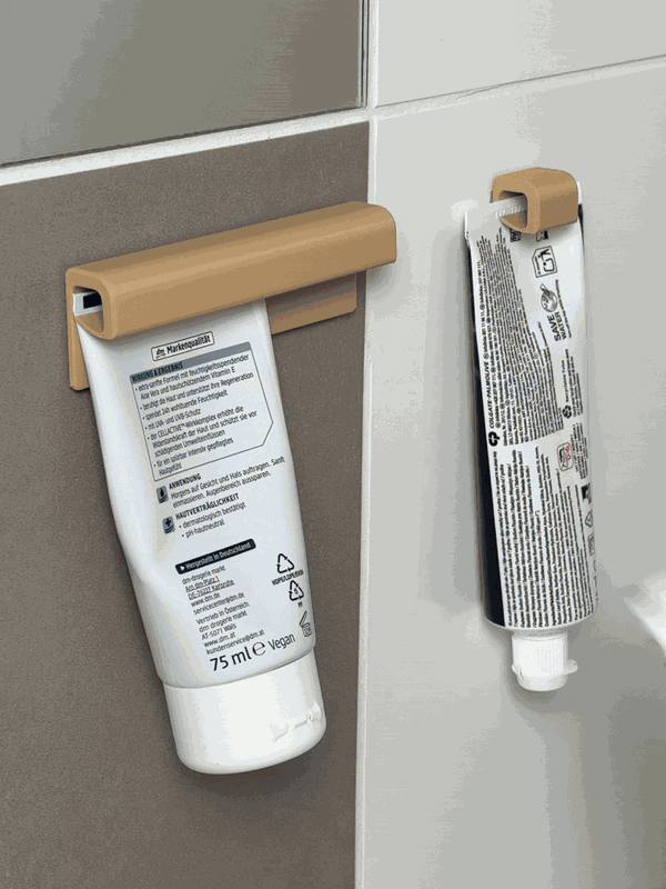 Tube-Wandhalter fürs Badezimmer – Organizer für Zahnpasta und Cremes