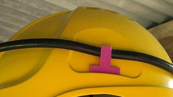 Mine Helmet Cap Lamp Cable Tidy