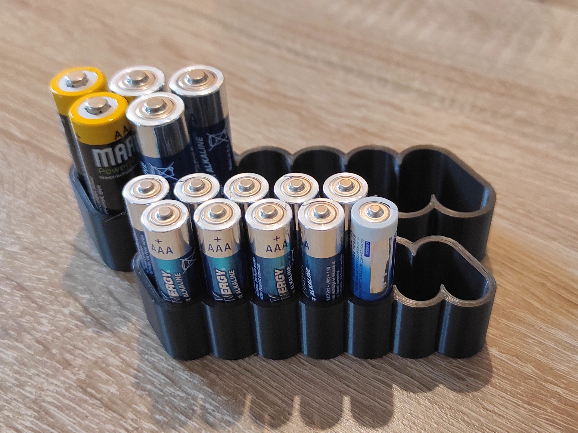 Battery Holder – Organizer for AA, AAA, C & D Batteries