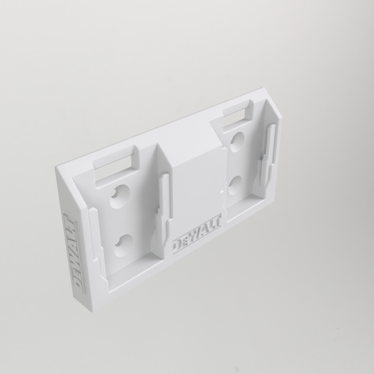 DeWalt 18V Duo Battery Wall Mount with Logo