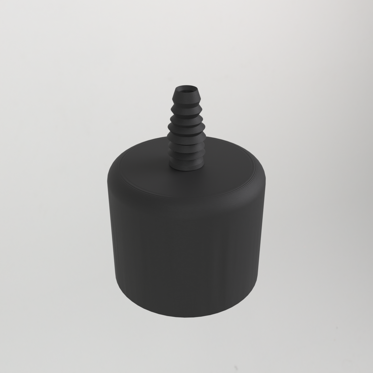2" PVC End Cap with 10mm Silicone Tube Adapter