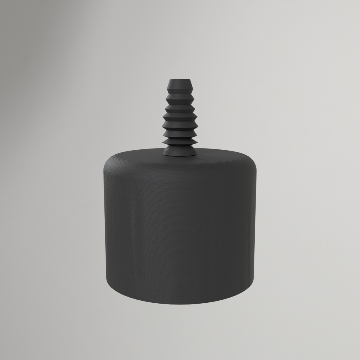 2" PVC End Cap with 10mm Silicone Tube Adapter