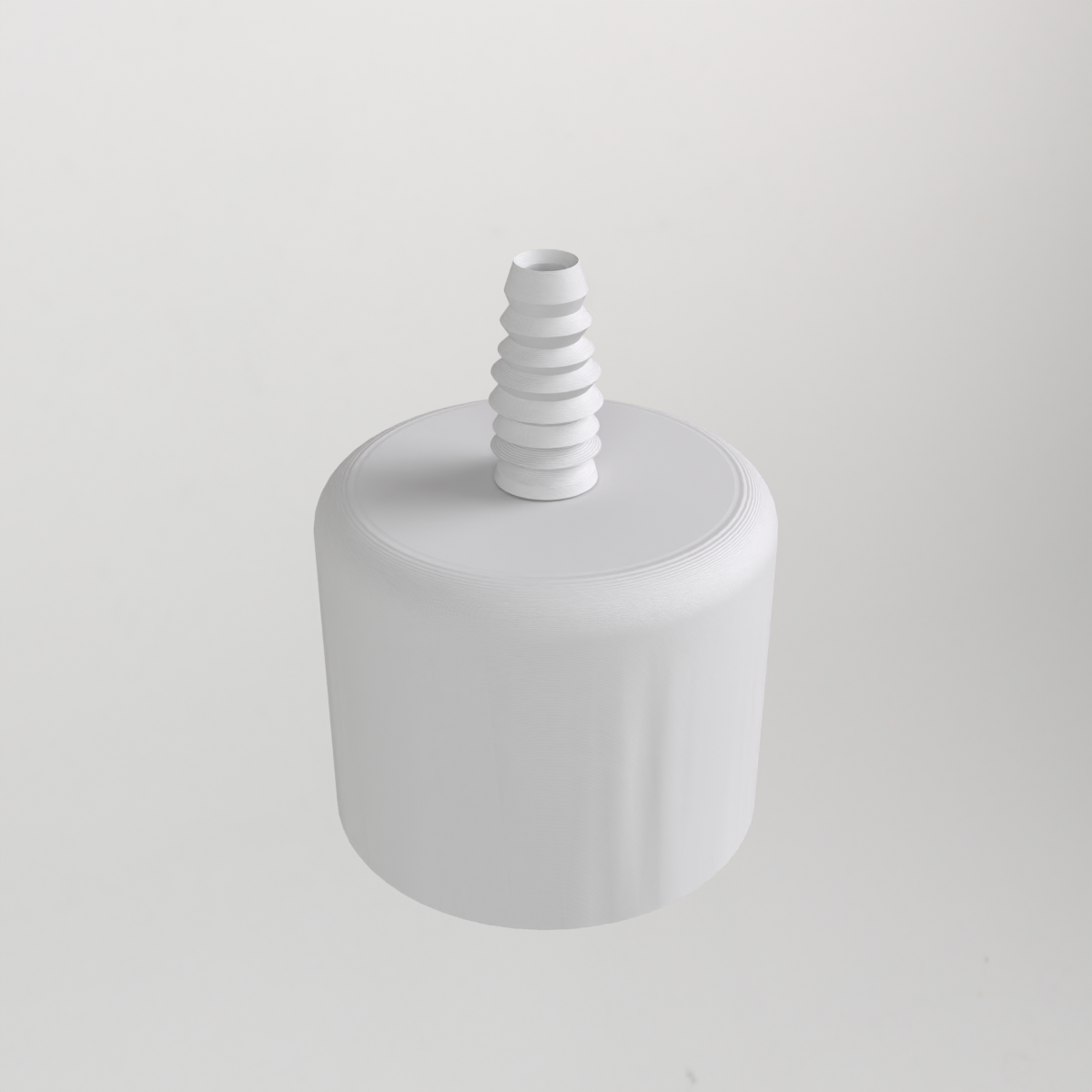 2" PVC End Cap with 10mm Silicone Tube Adapter