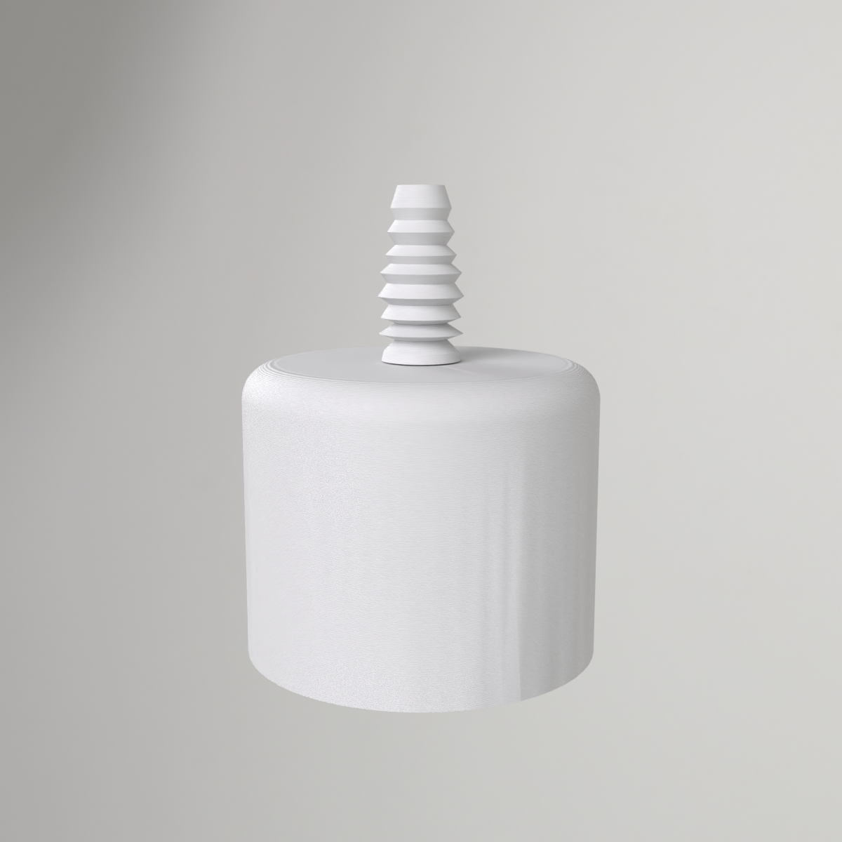 2" PVC End Cap with 10mm Silicone Tube Adapter