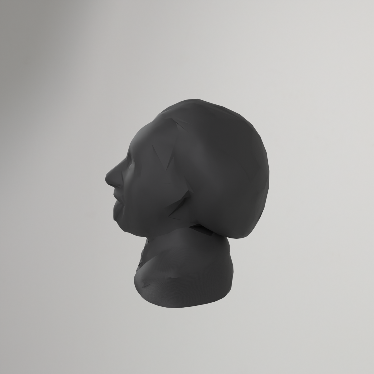 Low Poly Einstein Bust – Albert Einstein Sculpture