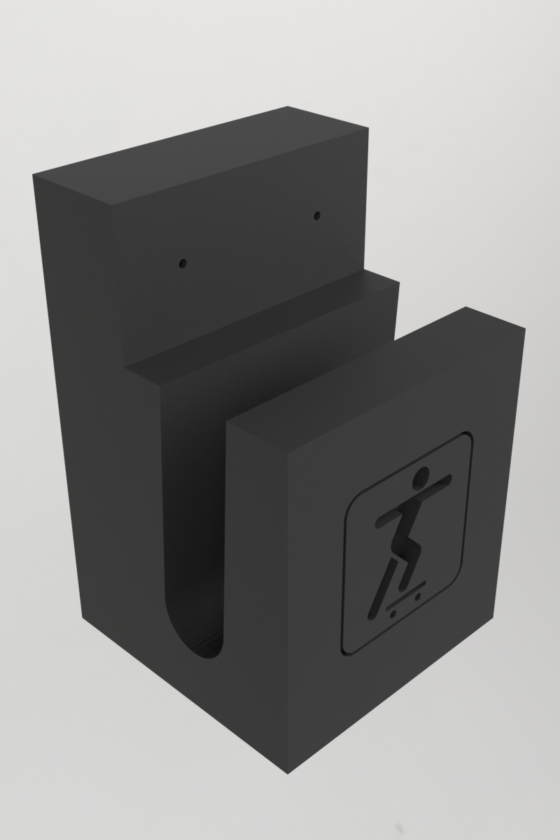 Horizontal Skateboard Wall Mount #SKATEFORCE