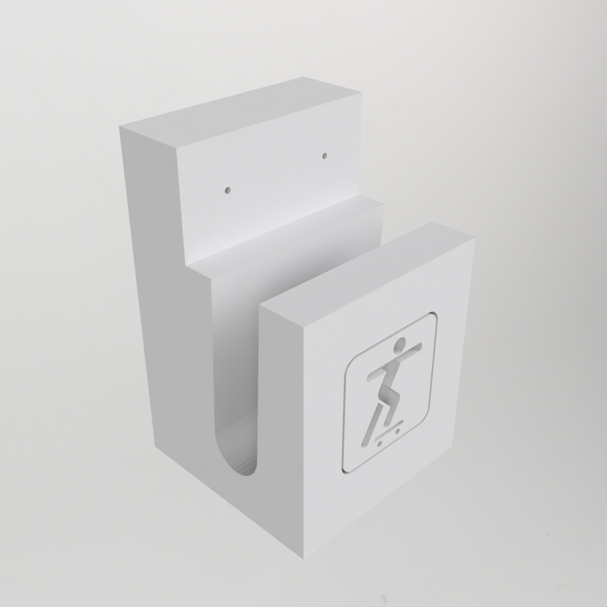 Horizontal Skateboard Wall Mount #SKATEFORCE