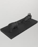 Wall Street Bear vs Bull 3D Print Statue