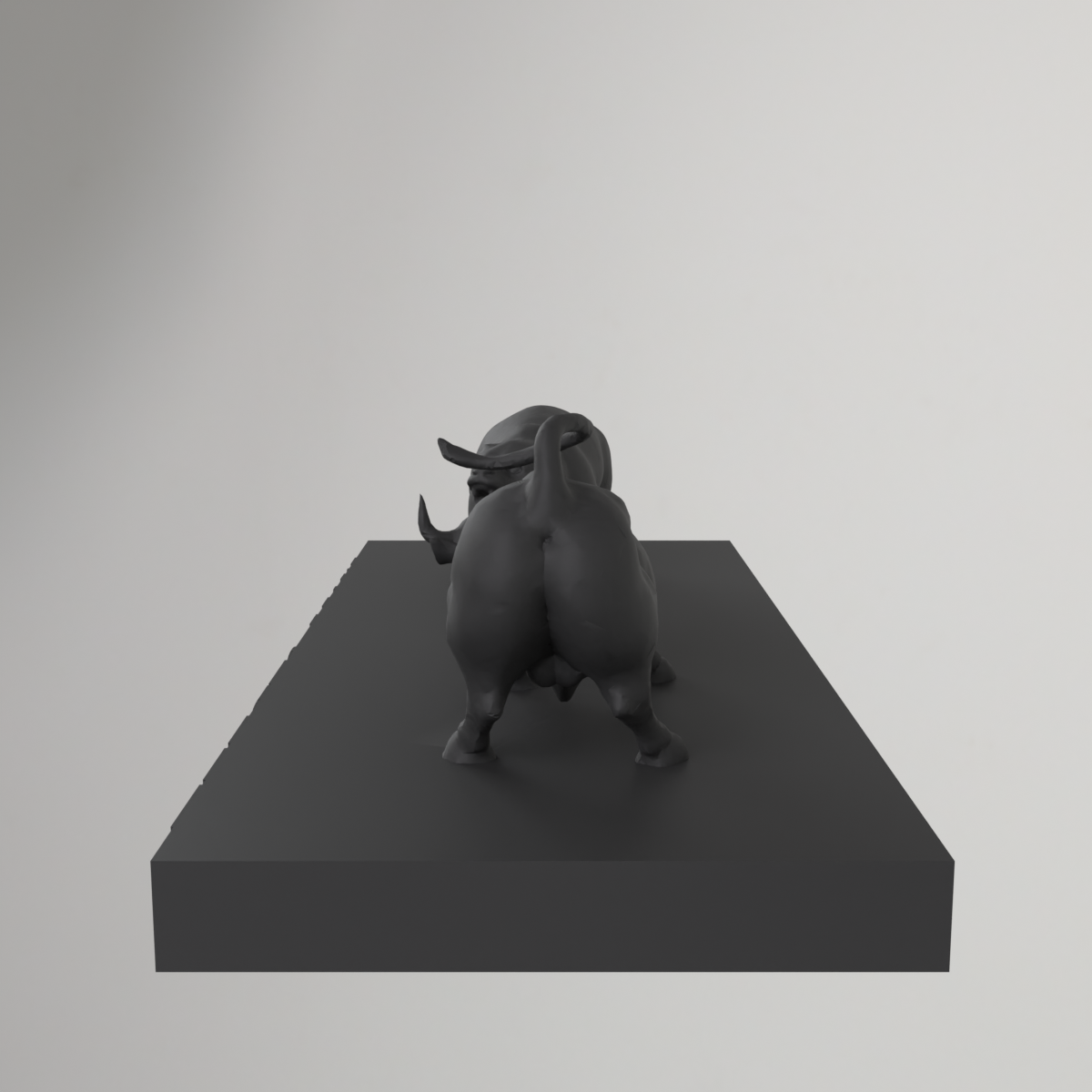 Wall Street Bear vs Bull 3D Print Statue