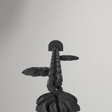Bird Cage Hanging Chain Toy with Vine Leaf Charms