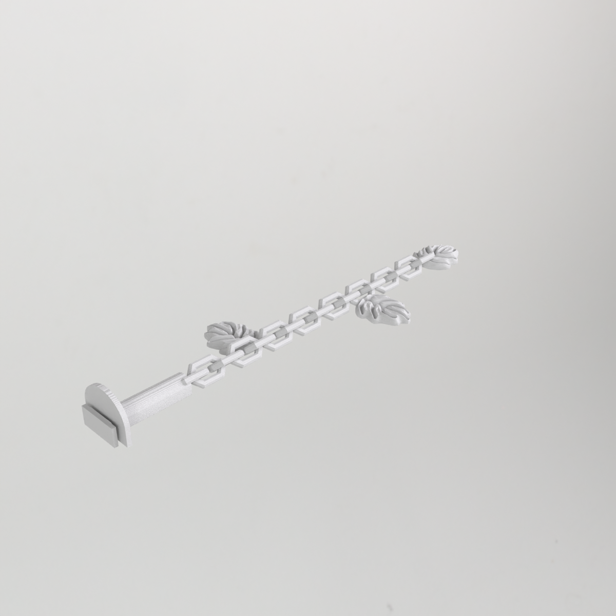 Bird Cage Hanging Chain Toy with Vine Leaf Charms