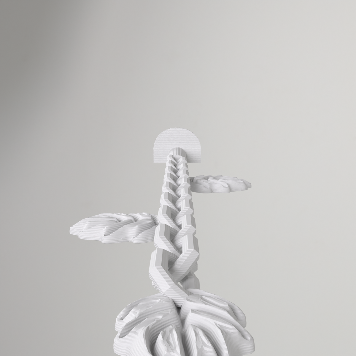 Bird Cage Hanging Chain Toy with Vine Leaf Charms