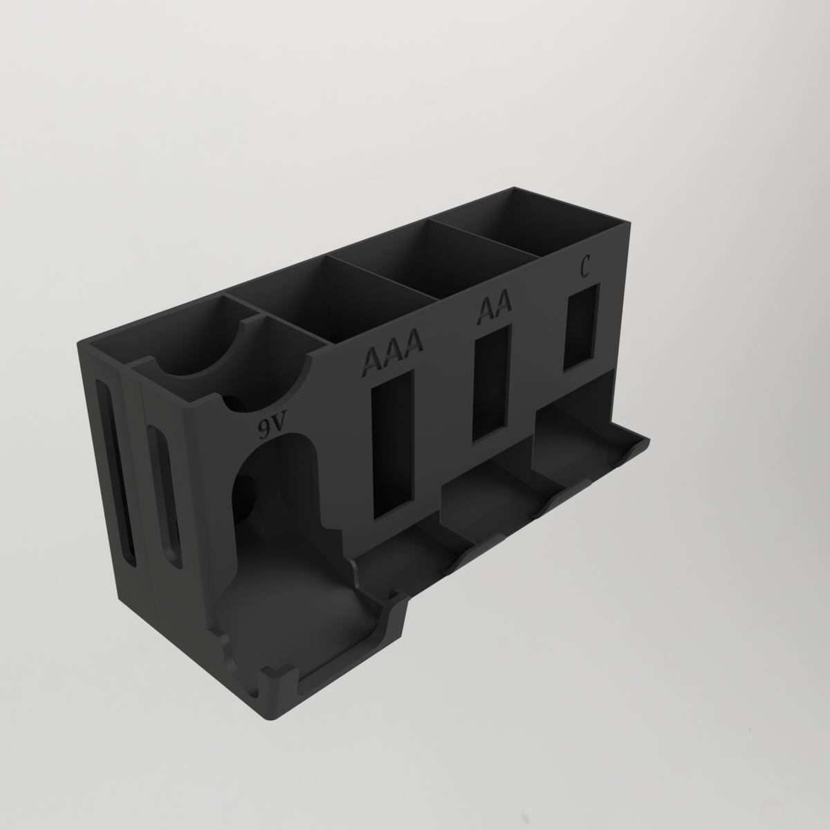 Battery Storage Organizer – AA, AAA, C, D & 9V
