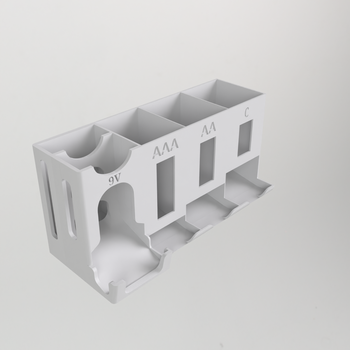 Battery Storage Organizer – AA, AAA, C, D & 9V