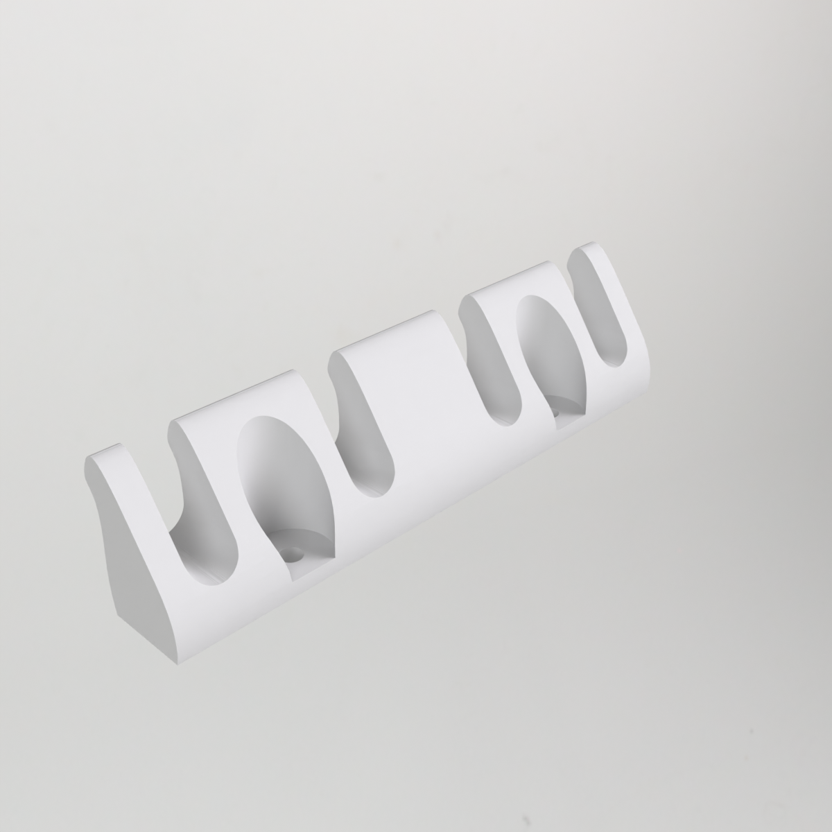 Wall Mount Rack for 4 Roaster Hooks – Neat & Secure