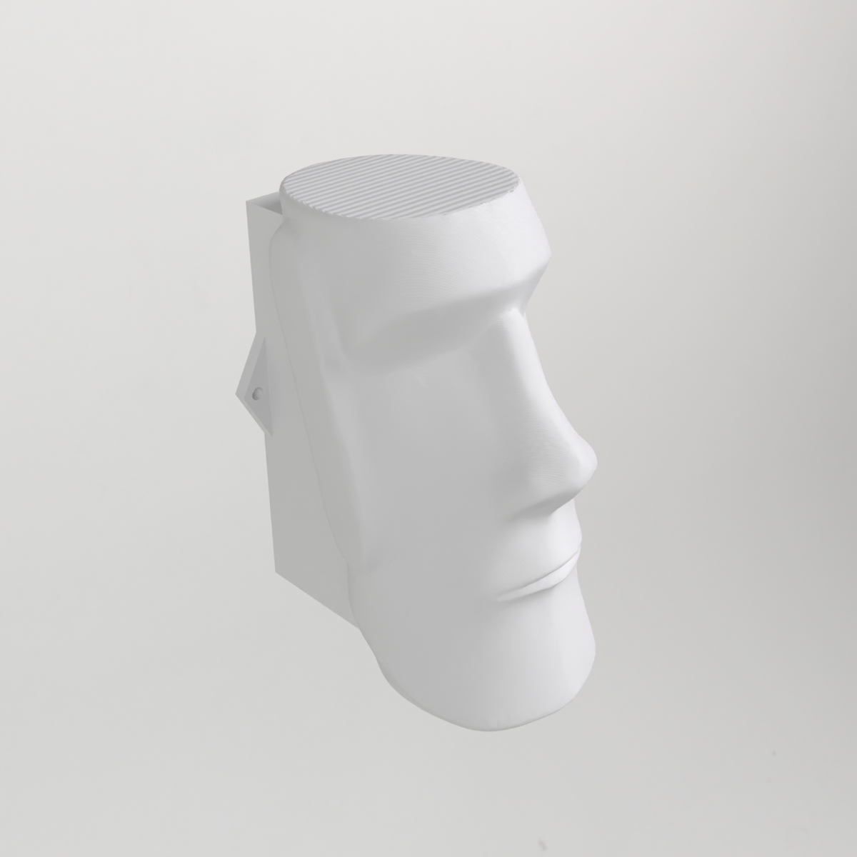 Moai Easter Island Head Headphone Hanger Wall Mount