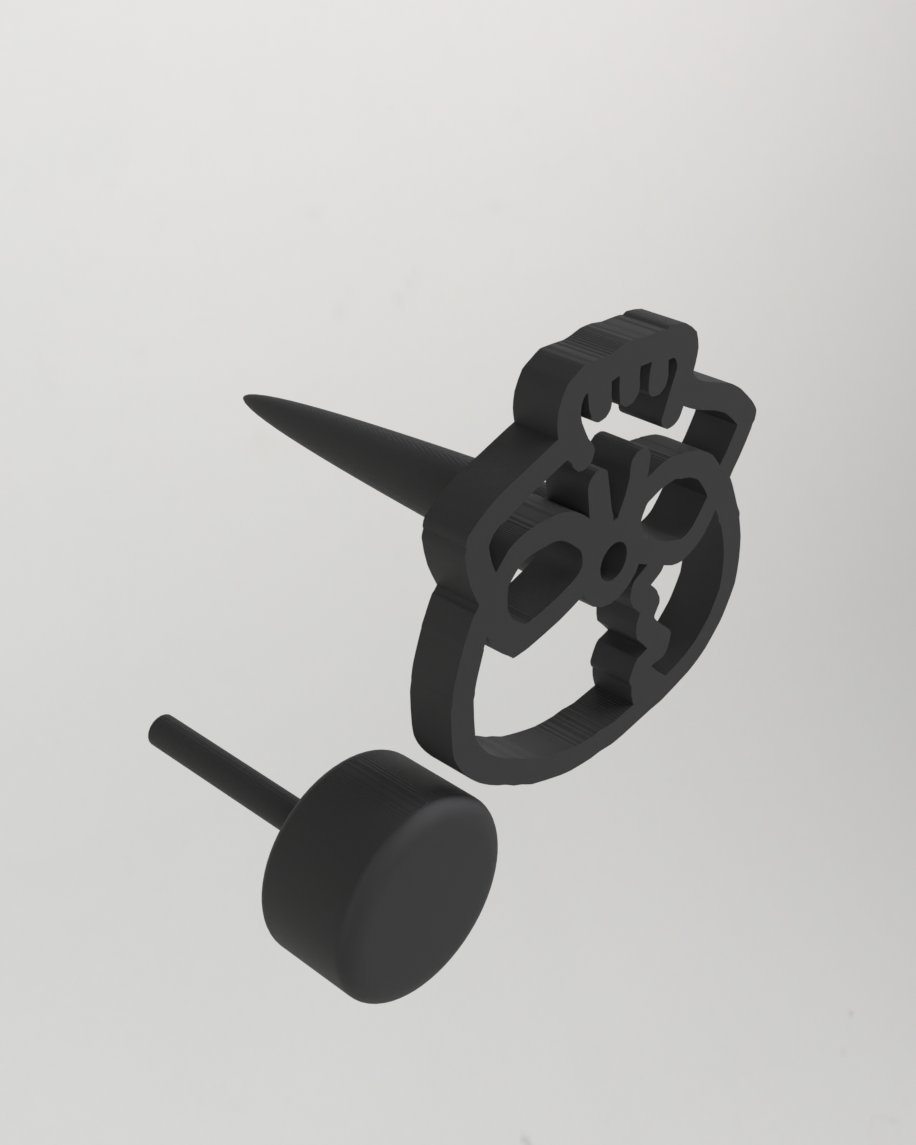 Skull Yarn Holder – Decorative Yarn Spinner