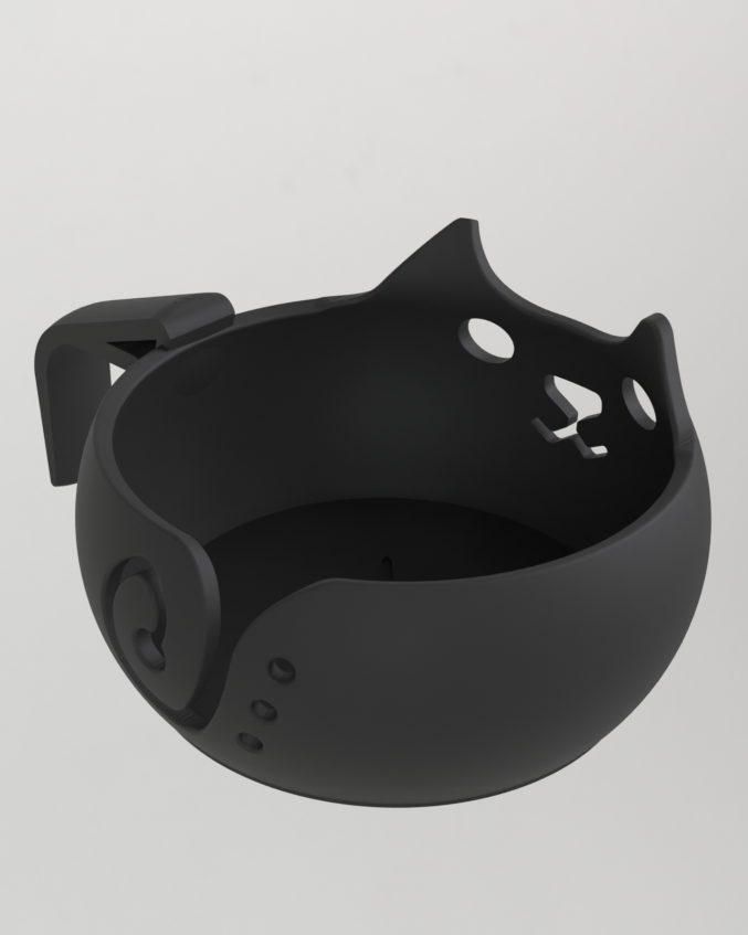 Yarn Bowl With Desk Hook for Knitting & Crochet