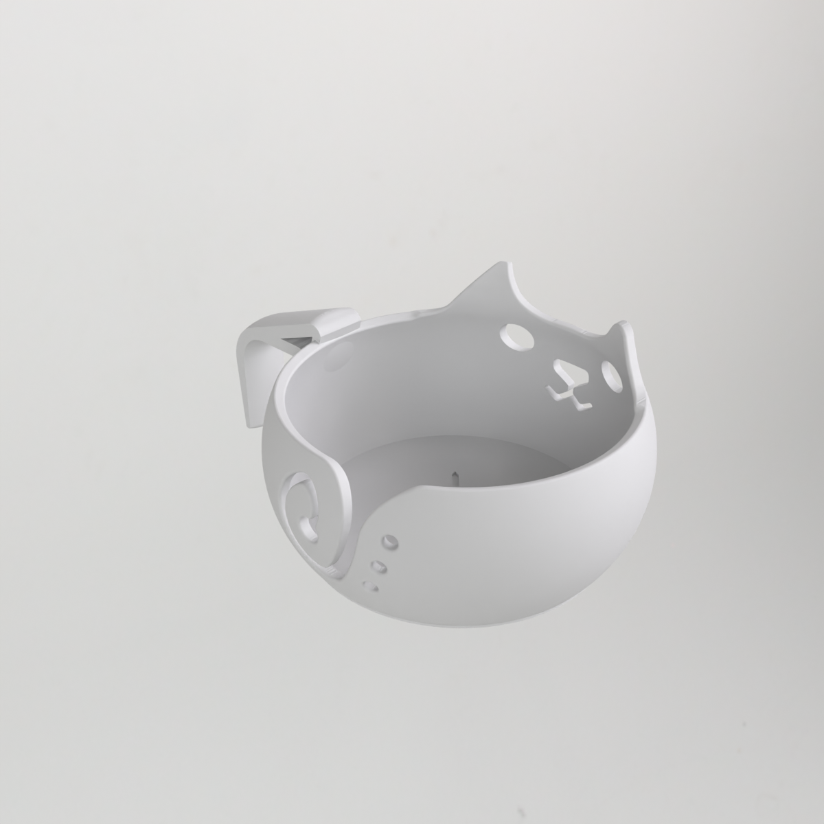 Yarn Bowl With Desk Hook for Knitting & Crochet