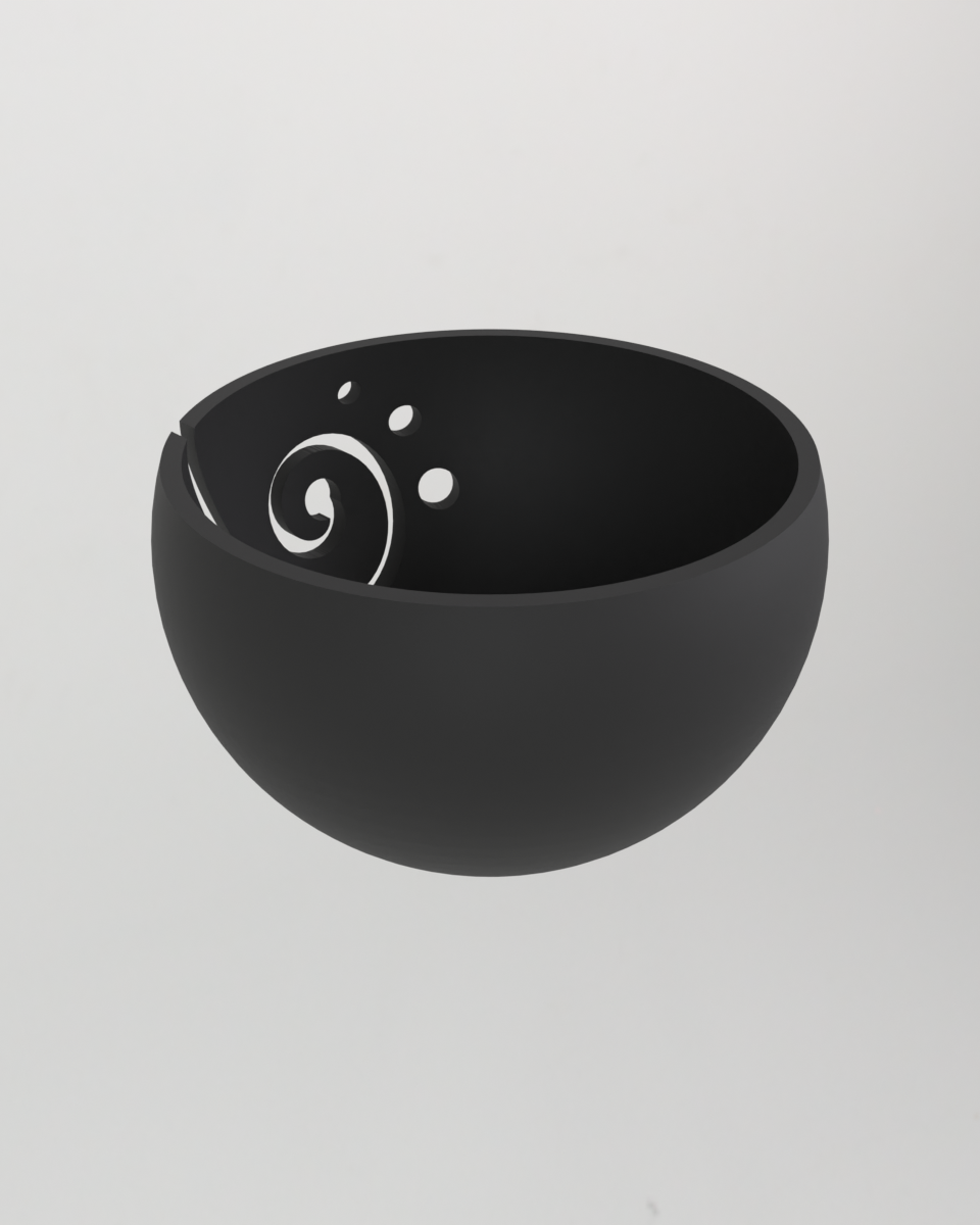 Spiral Yarn Bowl for Knitting and Crochet