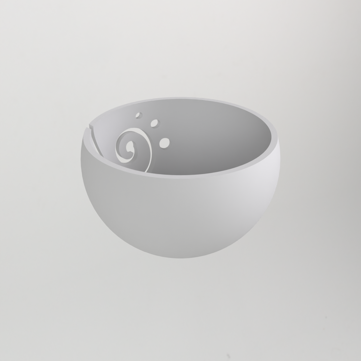 Spiral Yarn Bowl for Knitting and Crochet