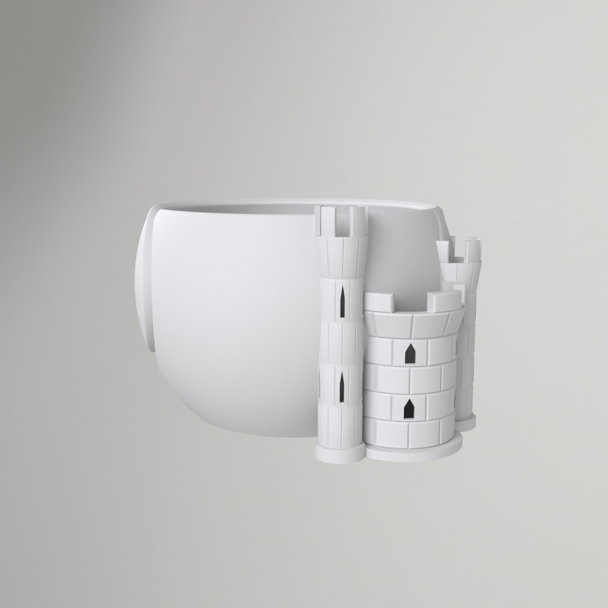Yarn Bowl Castle — Decorative Knitting Yarn Holder