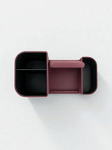 Desk organizer with phone holder showing dual-color design and textured surface