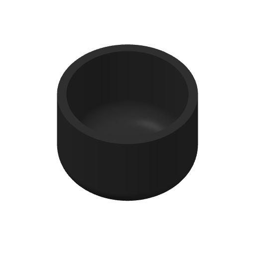 Close-up of minimalist round white plant pot with clean edges