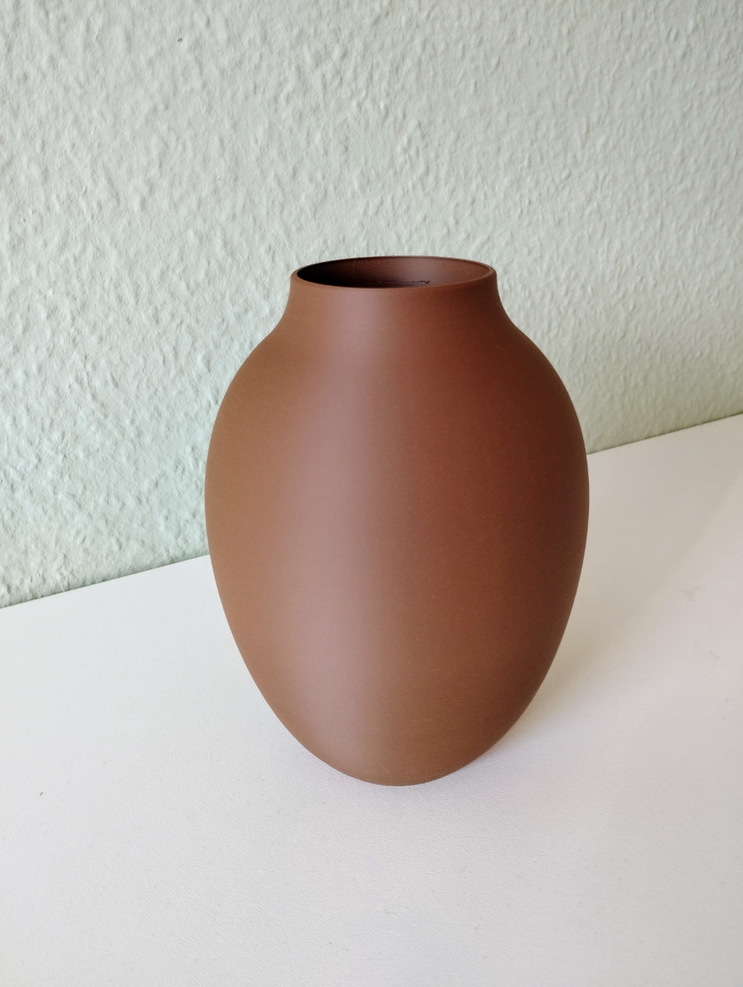 Detail of amphora vase profile highlighting sculptural form and proportions